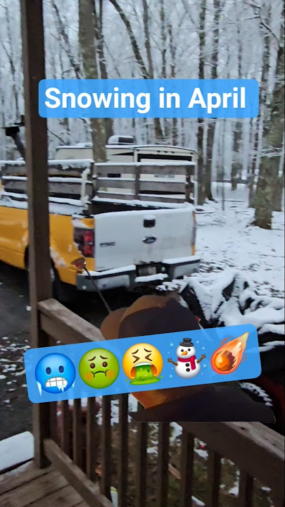 winter won't leave #april #snowing #spring #gross