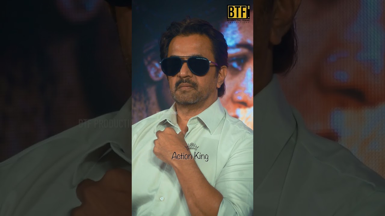 Arjun Sarja Candid Moments At Blast Movie Kerala Success Meet | Box Office Blockbuster