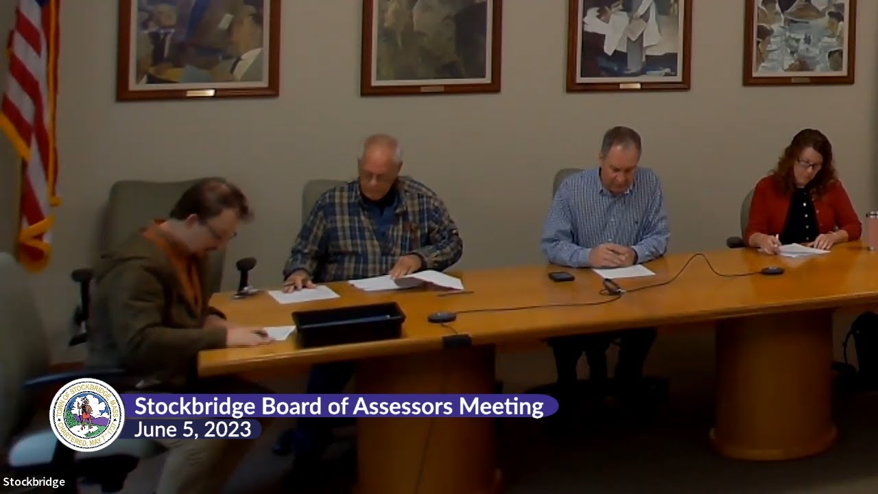 Stockbridge Board of Assessors Meetings, June 5, 2023 YouTube