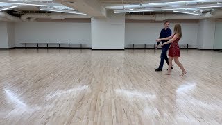 Cross-Step Waltz - Inside Turn with Grapevine Recovery