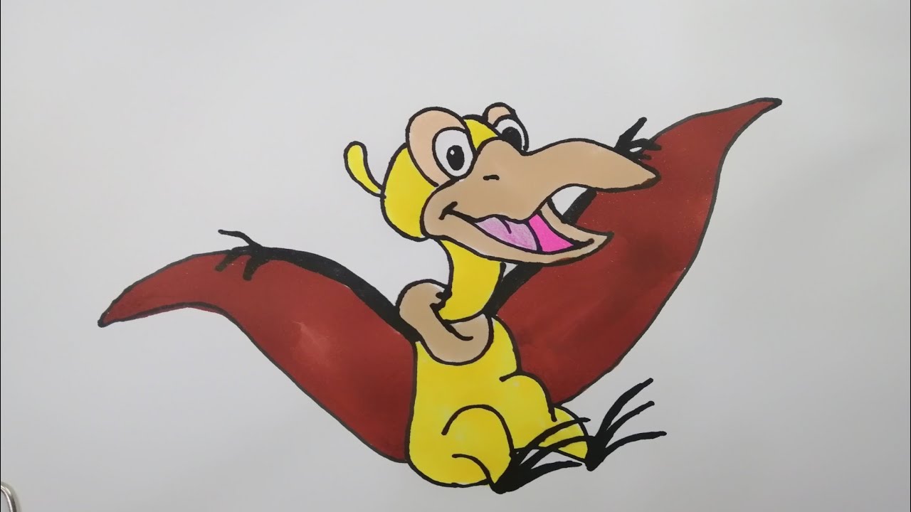 How to draw a Pteranodon | Petrie The Pteranodon land before time - YouTube