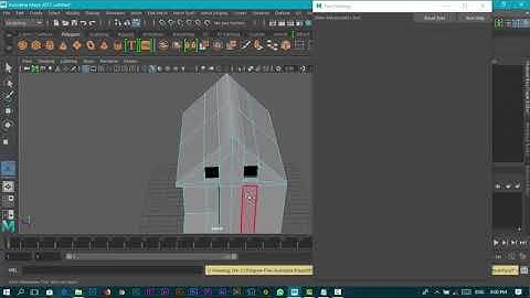 How to model a simple house in Autodesk Maya 2017 part 1
