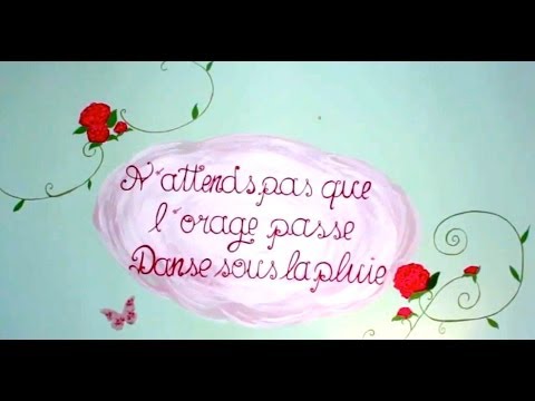 DIY Peindre des fleurs ou une phrase sur un mur