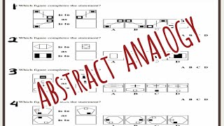 ABSTRACT: Which figure complete the statement? | Analogy