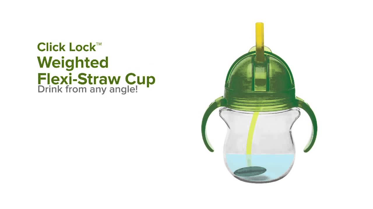 Munchkin ClickLock™ Weighted Flexi Straw YouTube
