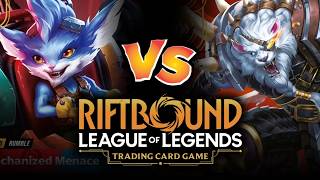 Rumble, Mechanized Menace VS Rengar, Pridestalker | Riftbound Gameplay | Unleashed