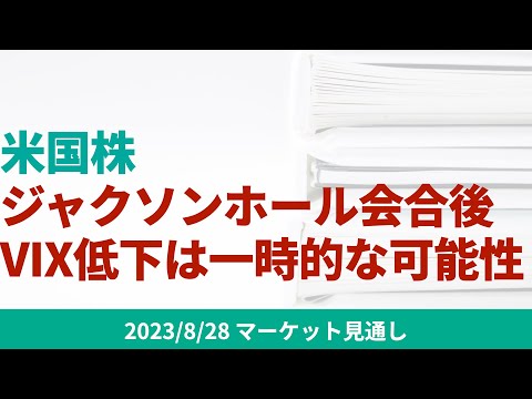   米国株 ジャクソンホール会合後のVIX低下は一時的になる可能性 8 28 マーケット見通し