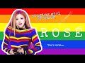 Rosé's gay behavior // showing support to the rainbow community 🌈