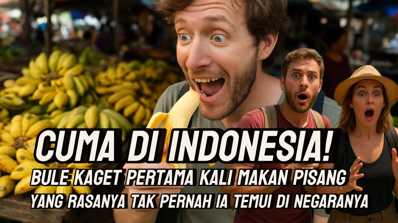 Bule Penasaran: “Kenapa Pisang di Indonesia Rasanya Beda?!” Saat Coba Pertama Kali Langsung Kaget!