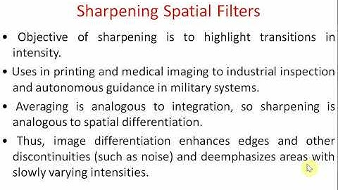 unit3 sharpening filtering operations