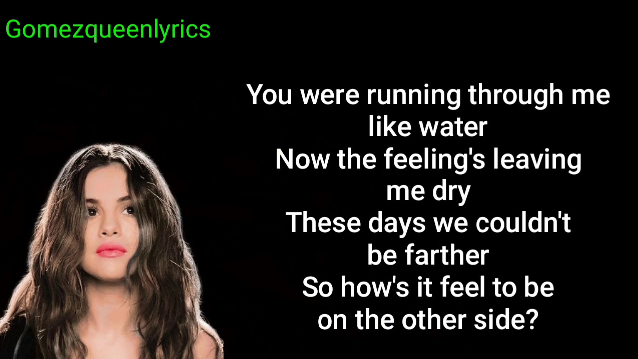 Selena Gomez - people you know ( Lyrics video) - YouTube