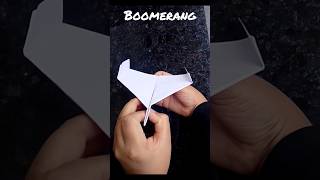 This Paper Plane Comes Back 😲 | Boomerang Plane ✈️#shorts #ytshorts
