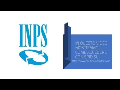 Istruzioni per accedere al portale dell'INPS usando SPID