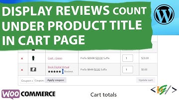 How to Display Reviews Under Product Title in WooCommerce Cart | Display Review Count & Rating