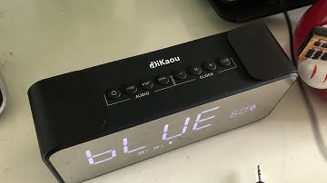 DIKAOU-2018 Newest Bluetooth Speaker, FM Radio, Alarm Clock with Micro SD card