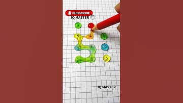 Draw a Checkered Path With Numbers 1 and 12? #drawing #line #maths #quiz #shorts  #brainchallenge