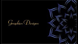 Coreldraw X7 Tutorial - How to Make Beautiful Mandala Background by Graphics Designs