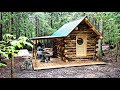 Finishing the Off Grid Log Cabin! | Pig Play Tire, Debarking, Wire Mesh, Pond Trout, Chicken Tractor