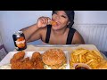 CHICKEN SHOP MUKBANG | FRIED CHICKEN | CHICKEN BURGER | SEASONED FRIES | UK MUKBANG