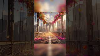 The Brooklyn Bridge, covered in a sea of brightly colored flowers in Midjourney #1 screenshot 3