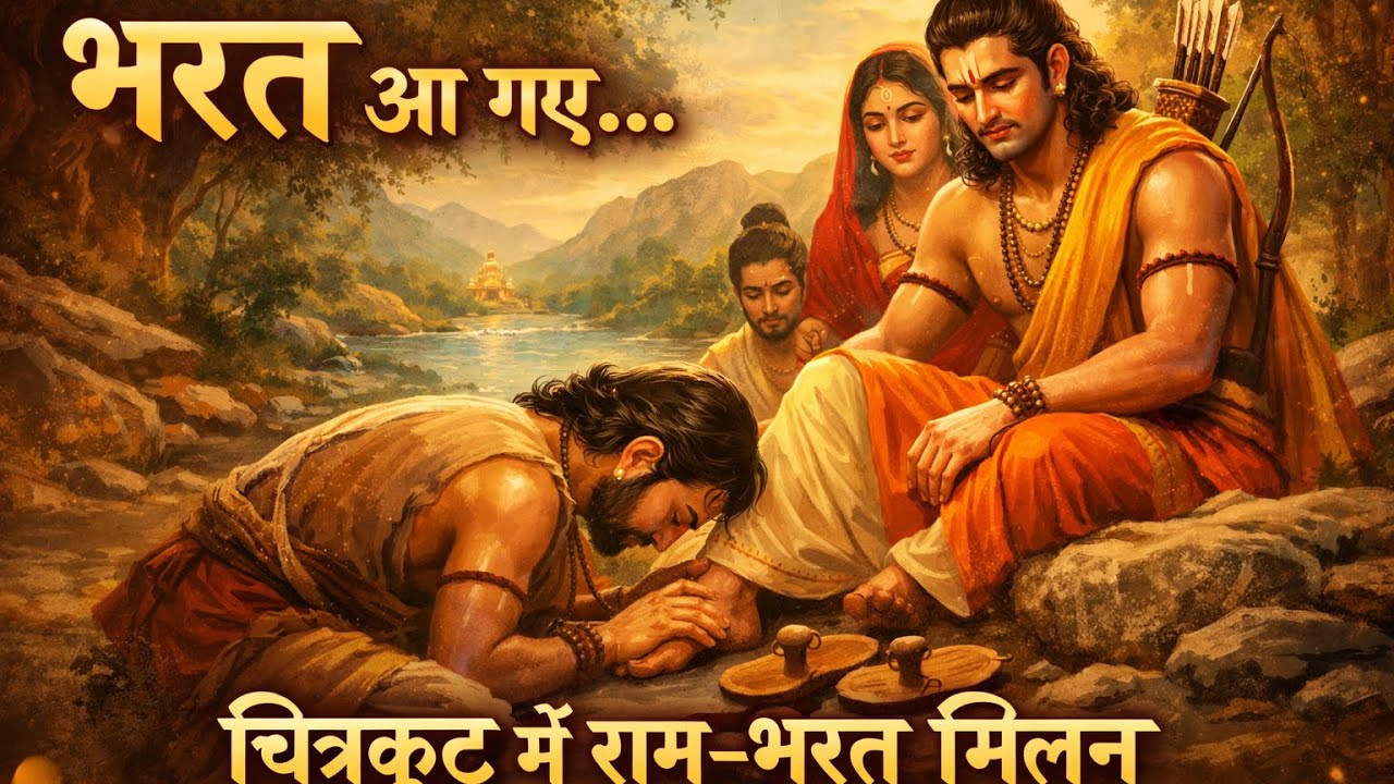 चित्रकूट में राम–भरत मिलन | ऐसा भजन जो आँखें नम कर दे | New Ram Bhajan 2026 #ShriRamBhajan#RamBharat