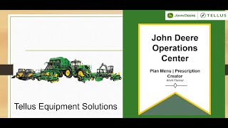 Generating a Prescription | Work Planner | Plan Menu | John Deere Operations Center