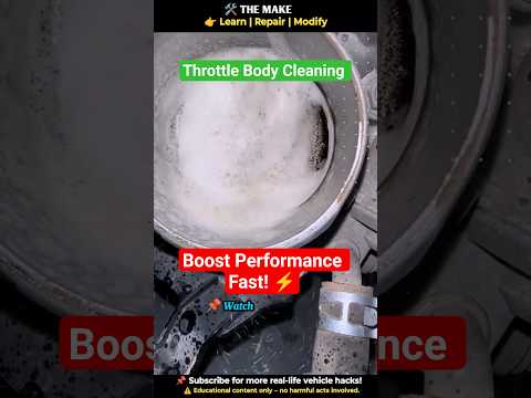Throttle Body Cleaning – Boost Performance Fast! ⚡#enginerepair #diy