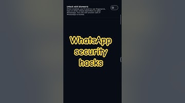 WhatsApp security hacks #mobiletricks #cellphone #androidtricks #tech #secureapp #securephone #howto