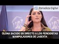 Macarena Olona sacude en vivo y en directo a los periodistas manipuladores de LaSexta