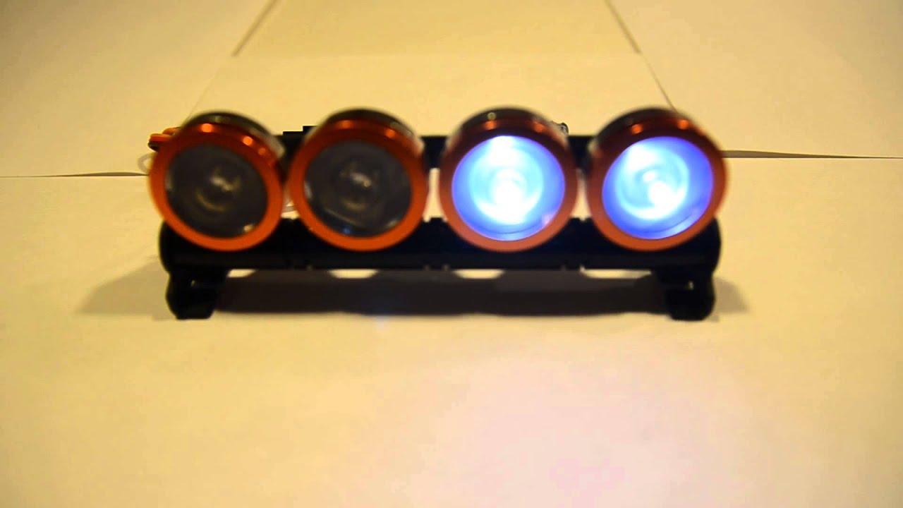 RC LED Light Bar Orange Light Bar with Clear Lenses YouTube
