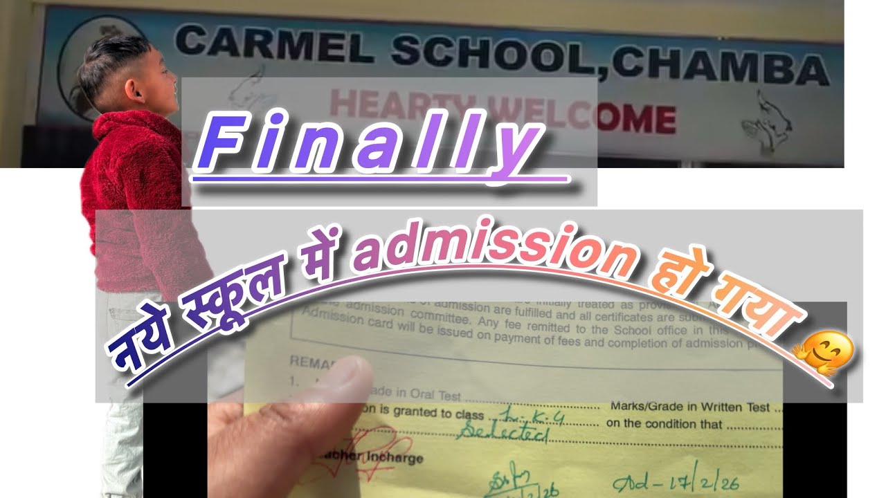 kuki का  admission ￼करवा दिया नये स्कूल में 🤗#tehrigarhwal #viralvideo #vlog 
