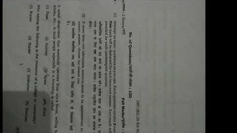 BHU- MBA entrance exam paper 2018 all questions