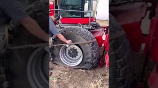 To Fix a Tractor Tire with Fire 🔥