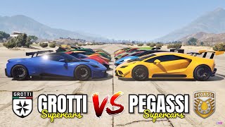 Gta 5 Online - Pegi Vs Grotti Which Is Fastest? Supercars Tournament