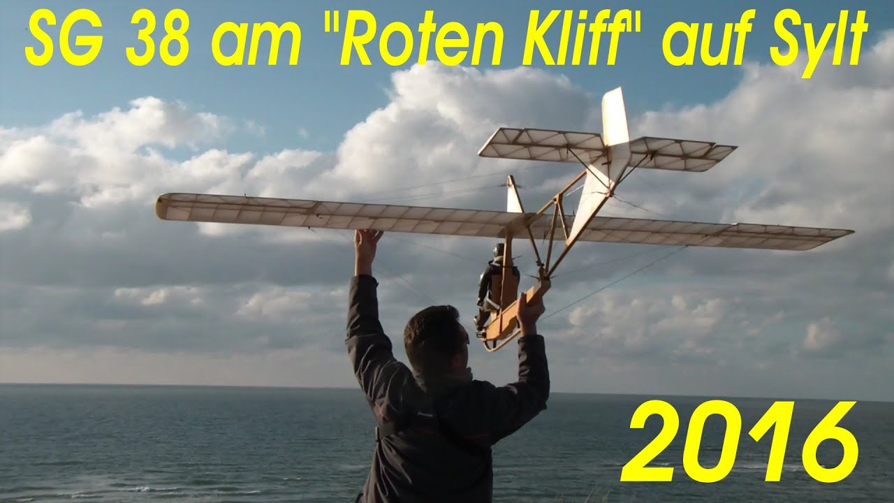 SG 38 am Roten Kliff Sylt Hangflug slopesoaring vol den pente