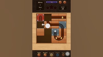 Roll the Ball slide puzzle Star Level 20 Solution