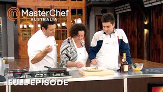 George Calombaris Recipes in MasterChef Australia! | S01 E59 | Full Episode | MasterChef World