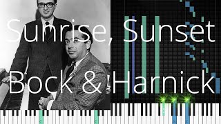 🎹 Sunrise, Sunset, Bock &amp; Harnick, Synthesia Piano Tutorial