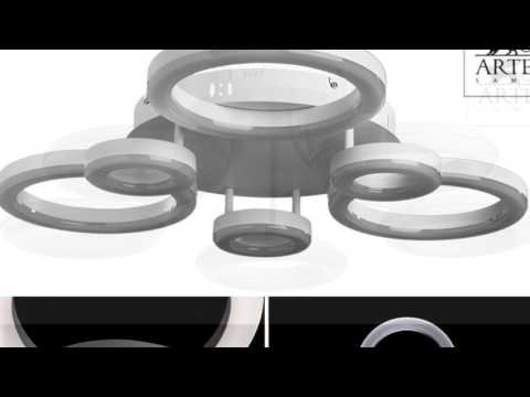 Светильники Arte lamp серии A9227, A9228, A9354, A9358 NASTRO, цвет WH белый