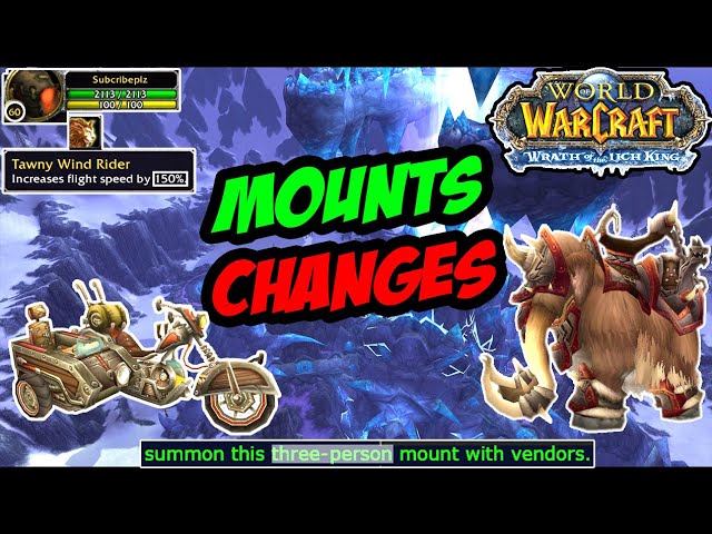 Class Mounts - WotLK Classic - Warcraft Tavern