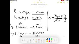 Percentage Increase and Percentage Decrease