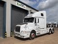 Volvo vn bullnose  mike newman haulage  truckmax 8inch pipes    what a sound