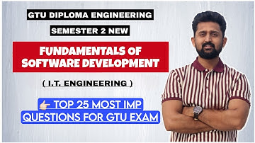 FUNDAMENTALS OF SOFTWARE DEVELOPMENT TOP 25 MOST IMP | DIPLOMA SEM 2 IT ENGINEERING | F.O.S.D. IMP