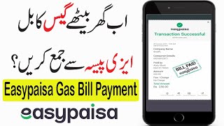 How to Pay Gas Bill through Easypaisa App | Easypaisa App se Gas ka Bill kaise jama kare screenshot 2