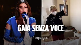 Sanremo 2021, Gaia Gozzi senza voce e con una flebo: