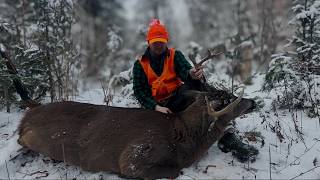 Tracking a 200lb Maine Buck - 10 YARD SHOT