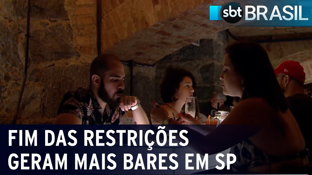São Paulo tem maior abertura de bares com o fim das restrições | SBT Brasil (30/04/22)