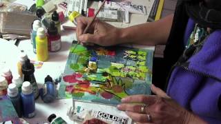 Jodi Ohl Inspired Mixed media Painting