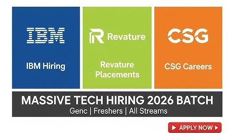 IBM, Revature & CSG Hiring 2025 | Freshers Recruitment | ASE, SDE I & Software Engineer Roles