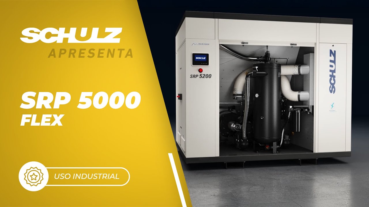 Compressor de Parafuso SRP 5050E Flex ADS - 50 hp ar direto com